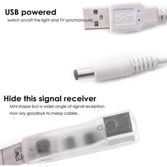 TV Backlight,9.8ft TVLight Strip for 32-60inch TV/Monitor Backlight,SMD 5050 USB - Picture 6 of 6